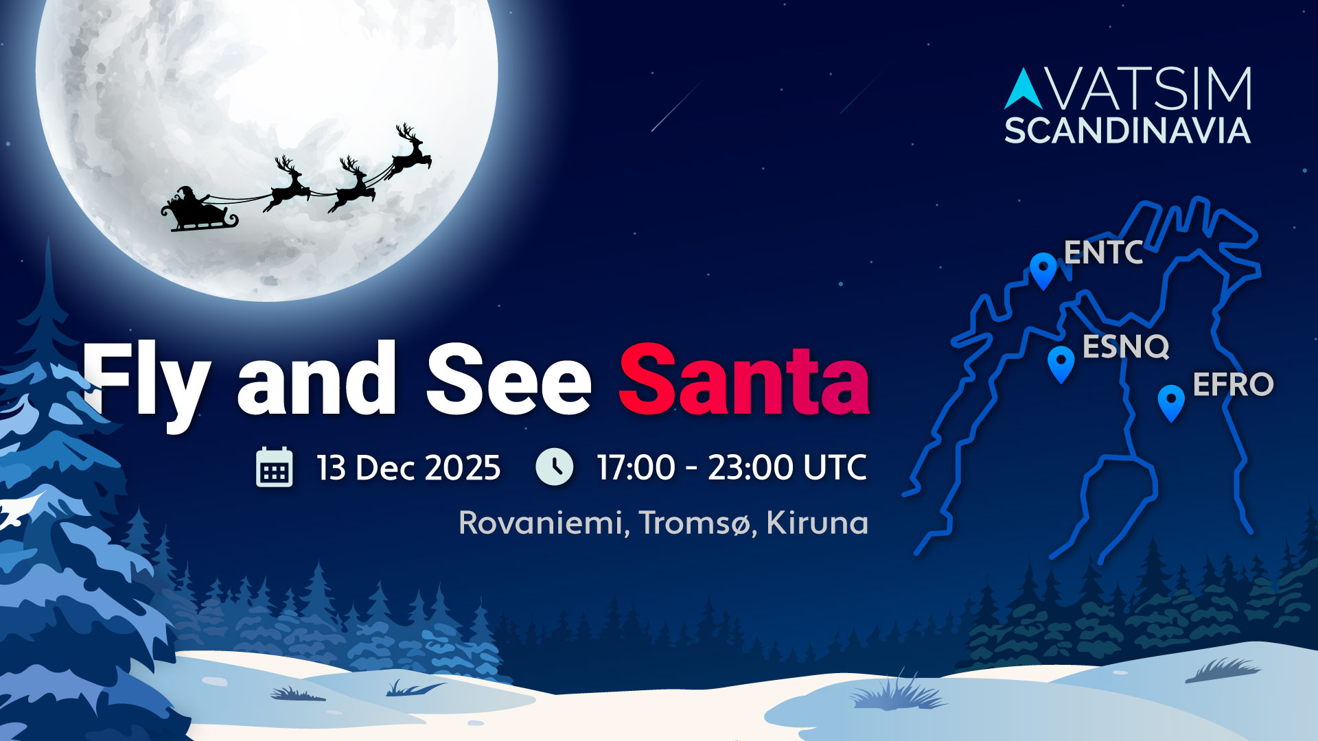 Fly and See Santa 2025 - Virtual Norwegian Events