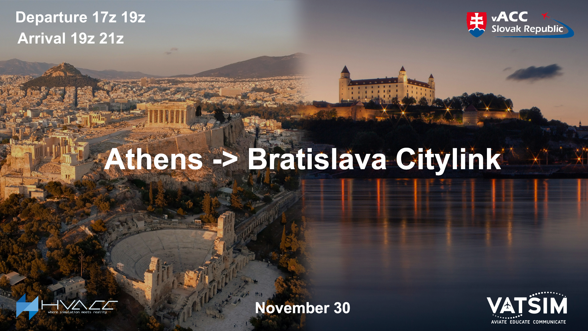 Athens - Bratislava Citylink - Virtual Norwegian Events