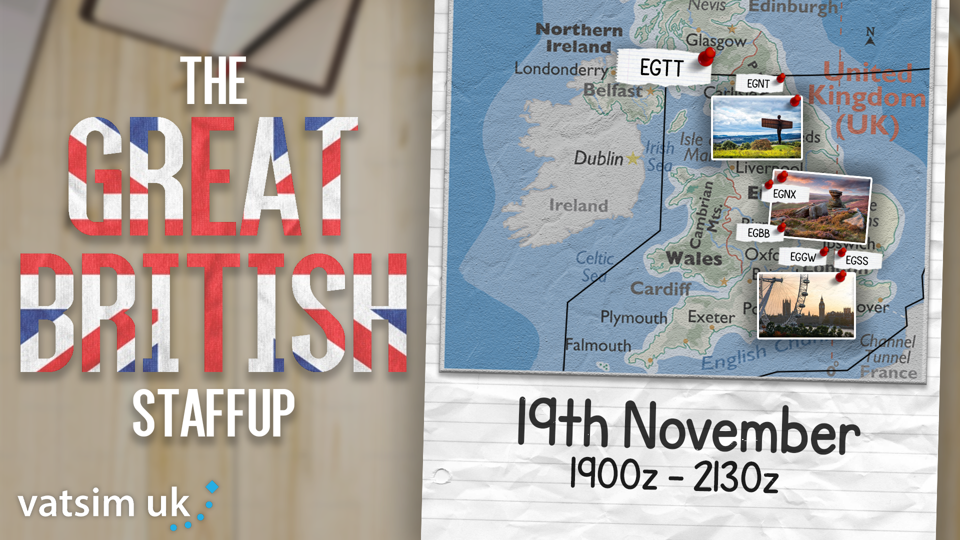 The Great British Staff Up - Virtual Norwegian Events