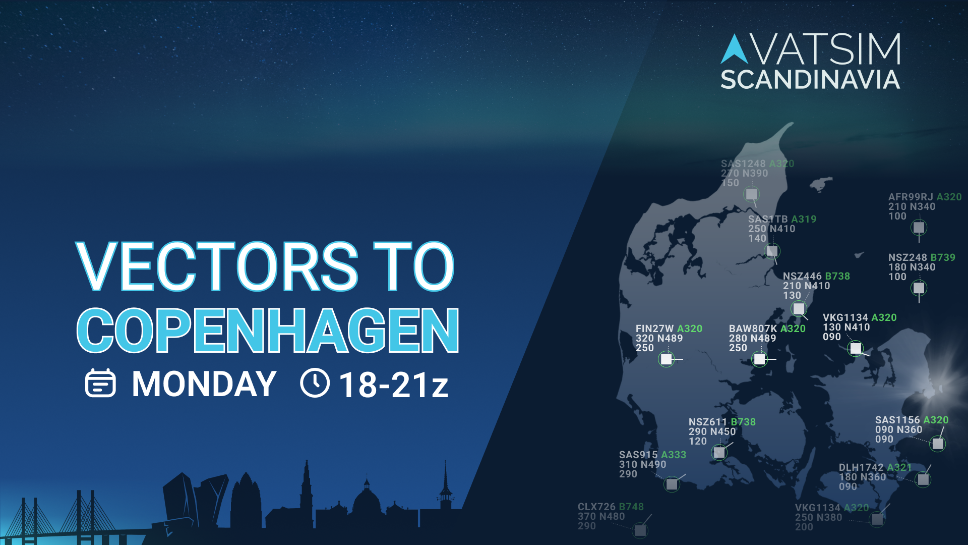 Vectors to Copenhagen - Virtual Norwegian Events