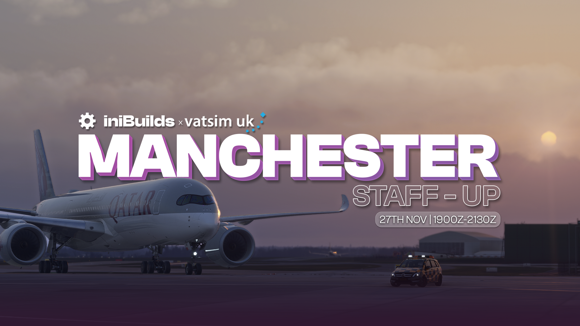 iniBuilds x VATSIM UK Manchester Staff-Up - Virtual Norwegian Events