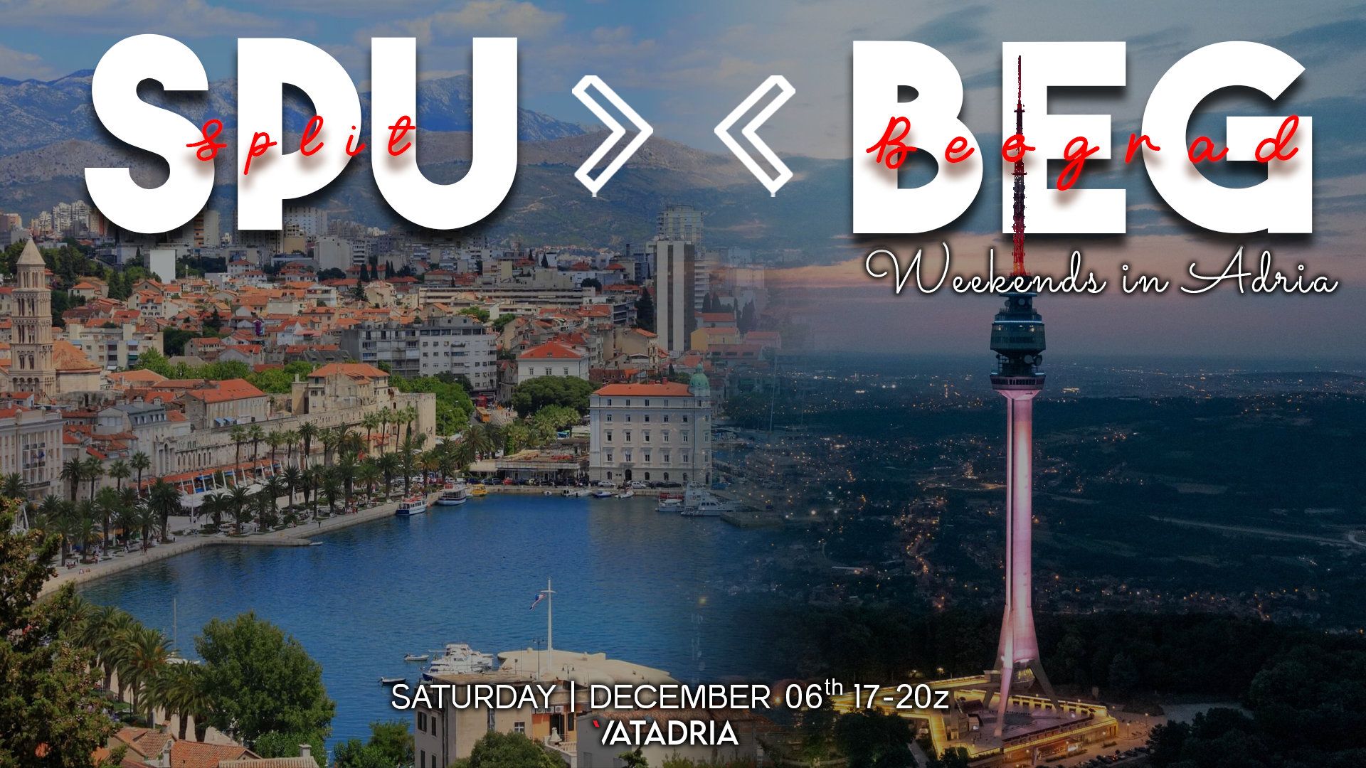 Weekends in Adria: Split (LDSP) & Belgrade (LYBE) - Virtual Norwegian Events