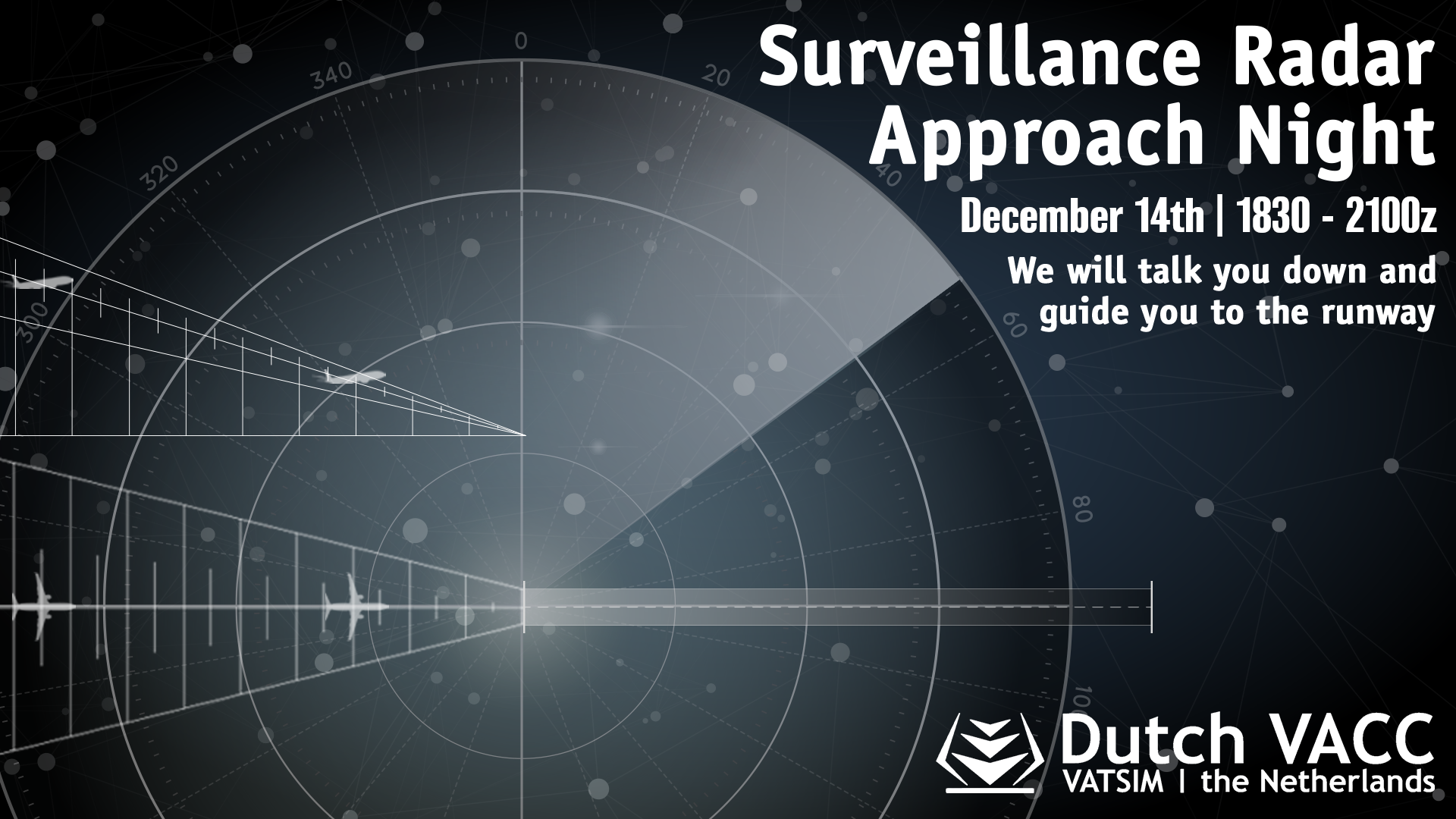 Surveillance Radar Approach Night - Virtual Norwegian Events