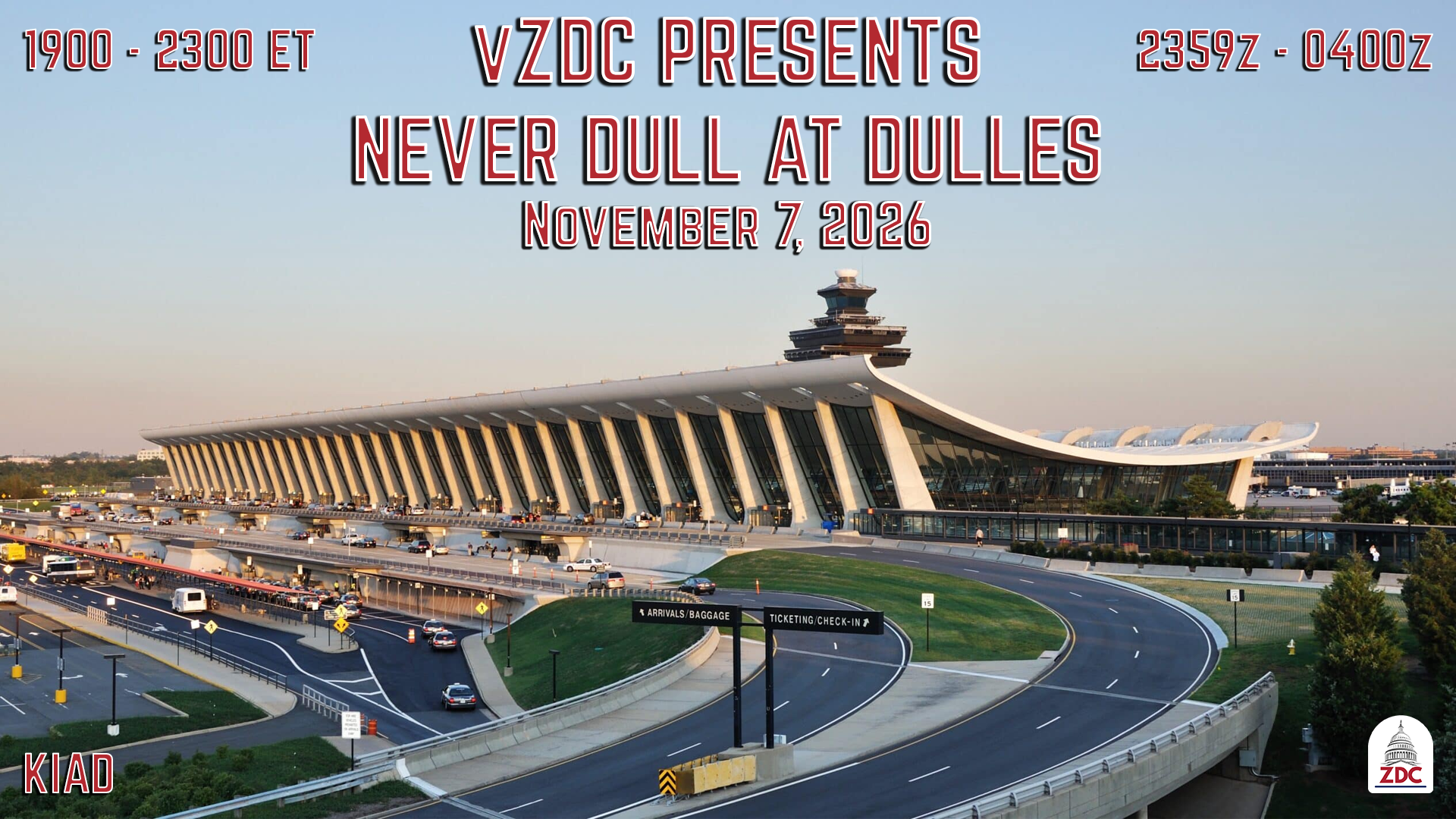 Never Dull at Dulles banner