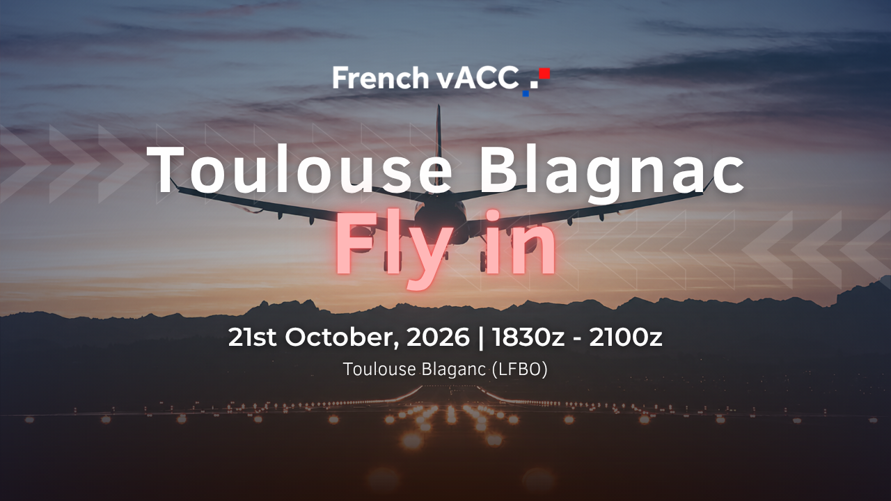 VATSIM France LFBO fly-in event banner