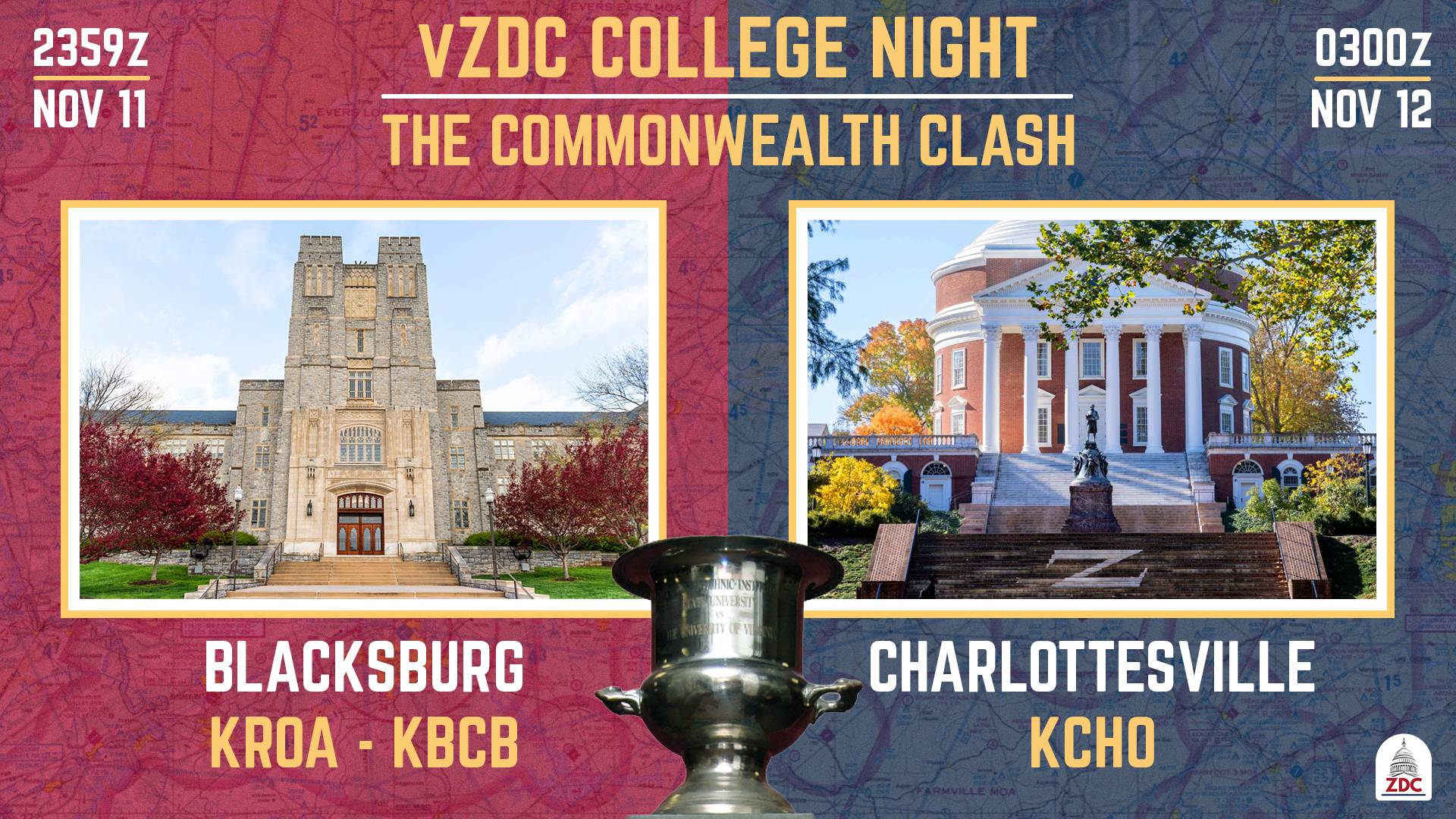 vZDC College Night: The Commonwealth Clash banner