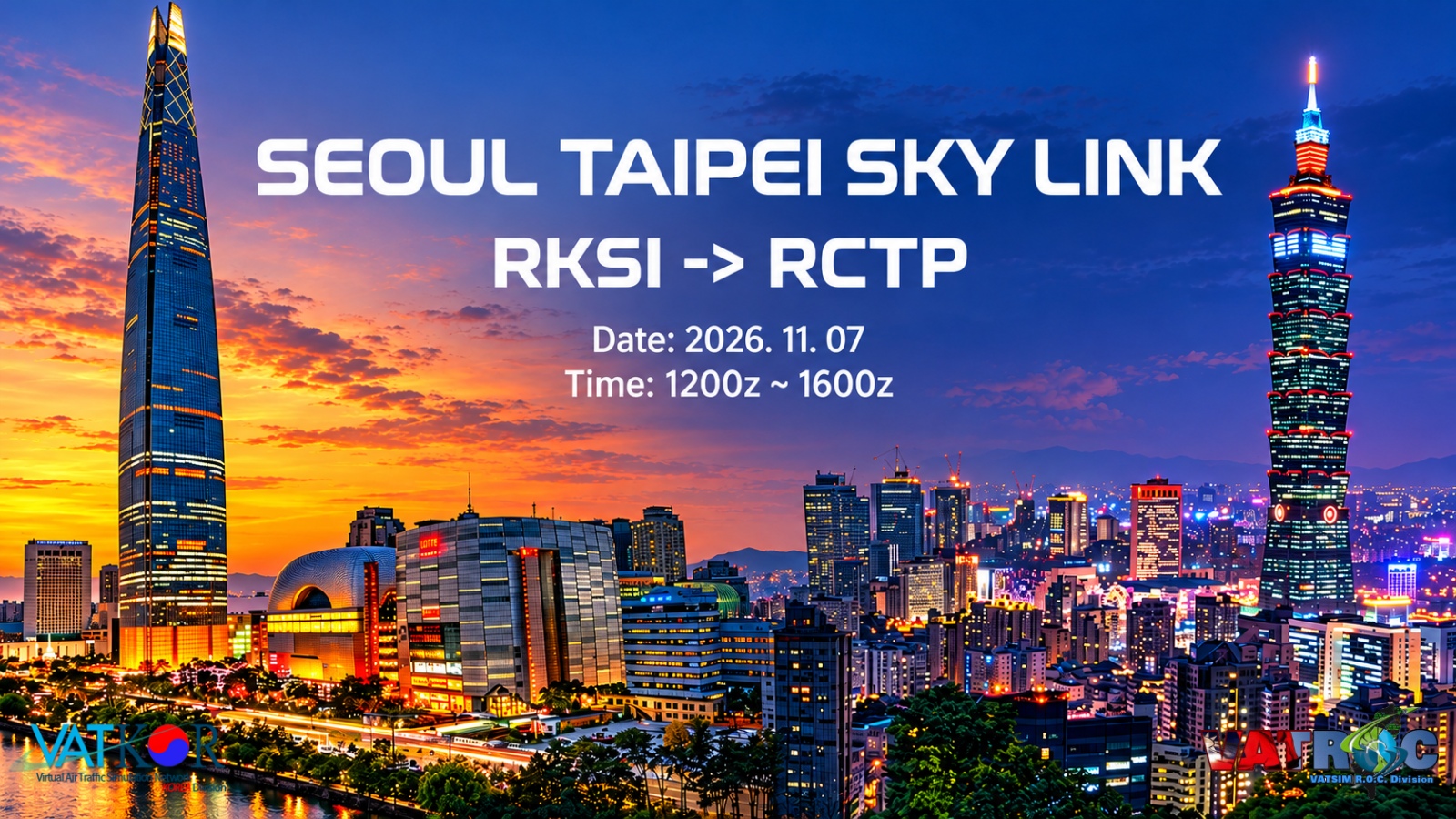 Seoul Taipei Sky Link event banner