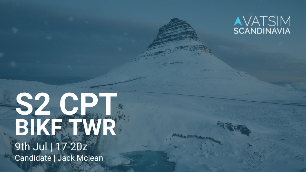 [BIKF_TWR] | S2 Exam - Virtual Norwegian Events