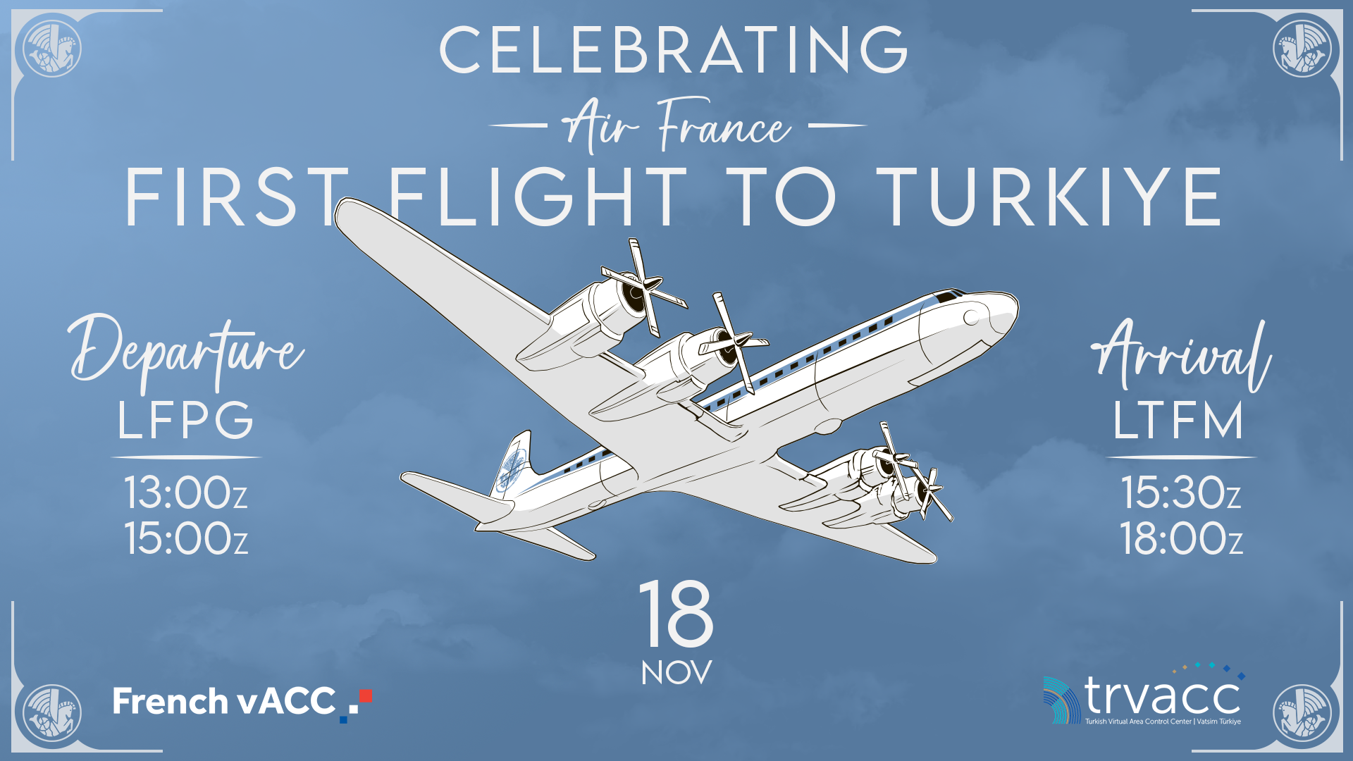 Celebrating Air France First Flight to Turkiye - Virtual Norwegian Events