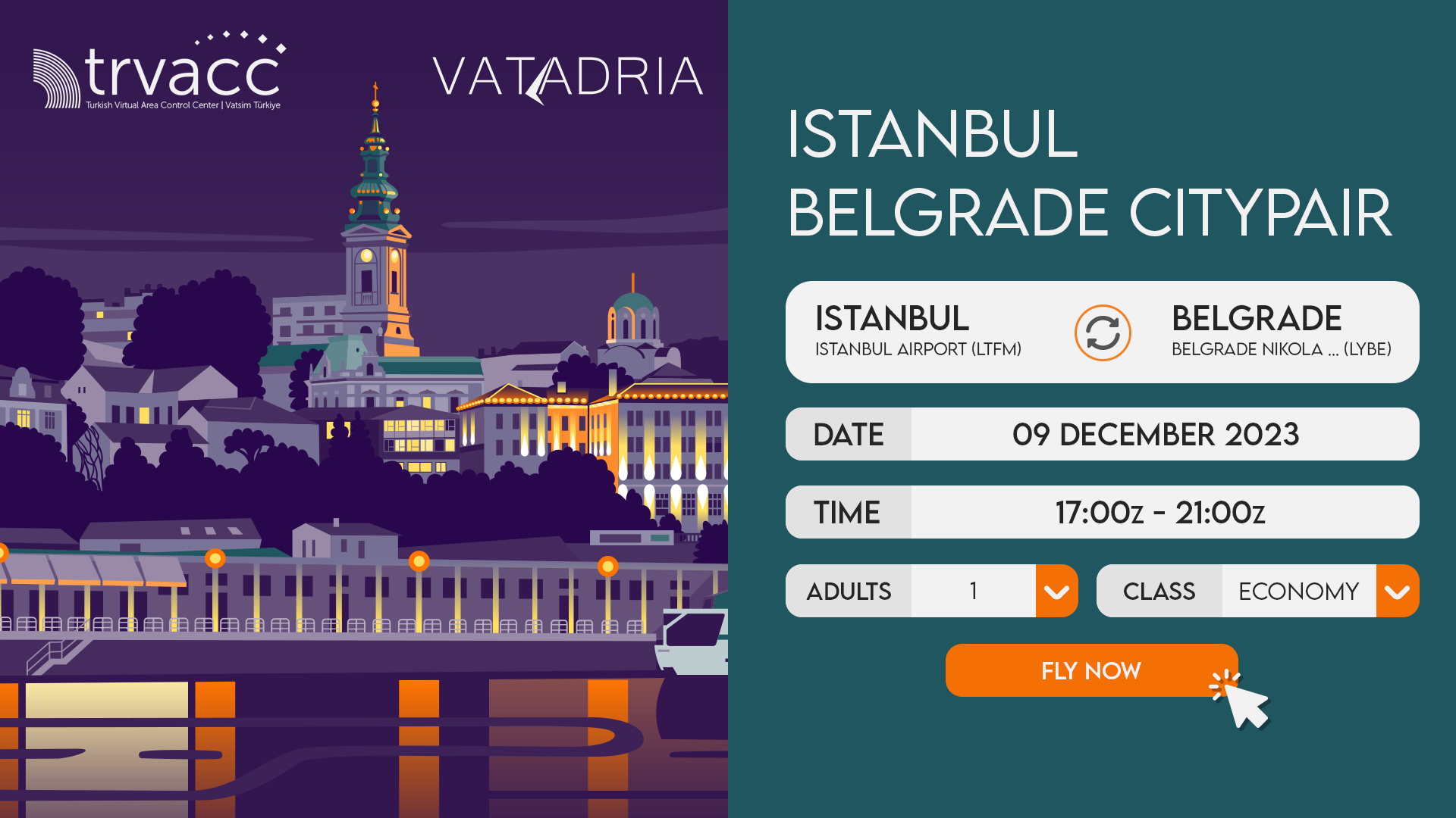 Istanbul - Belgrade Citypair - Virtual Norwegian Events