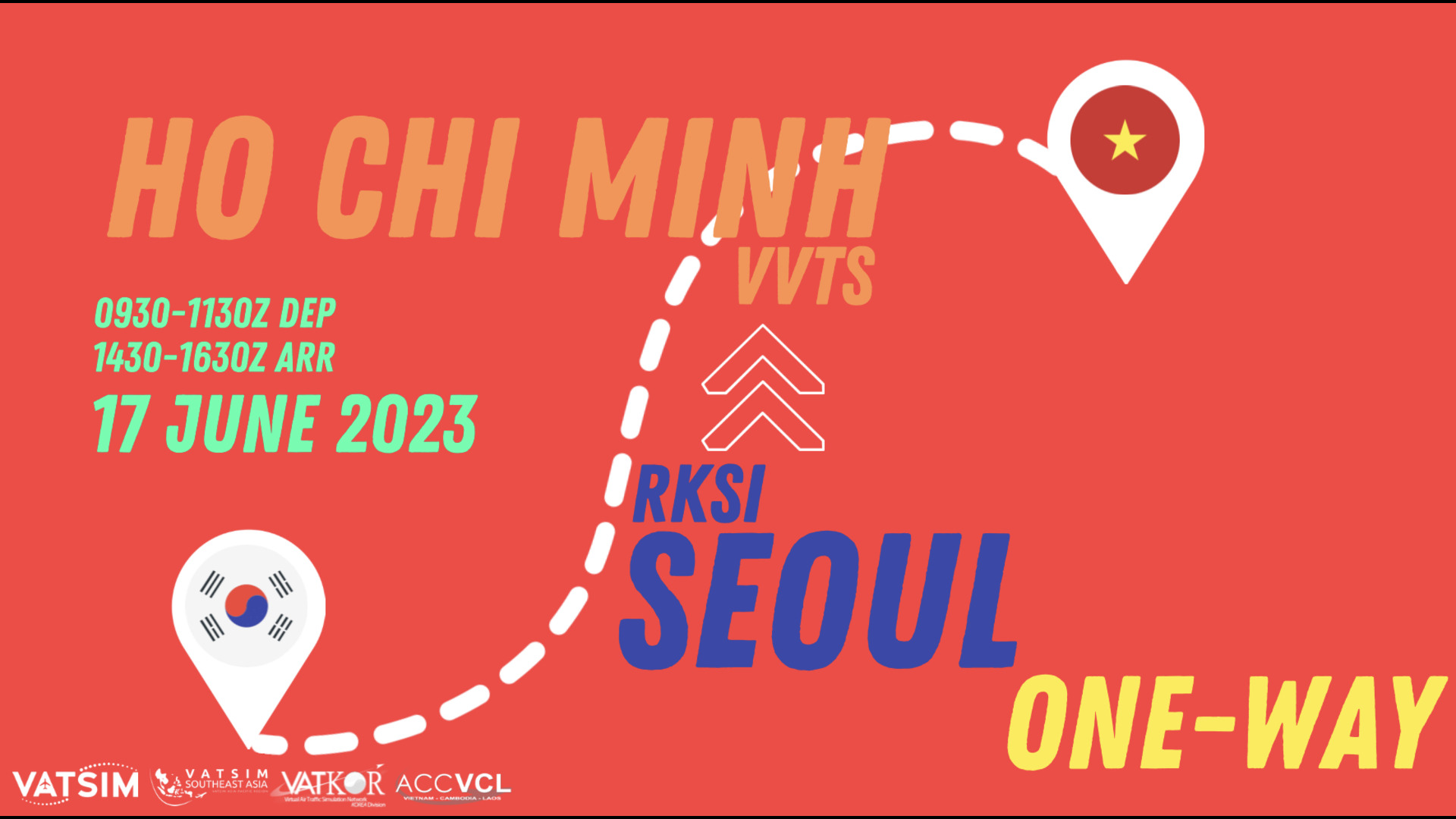 Seoul to Ho Chi Minh One-way