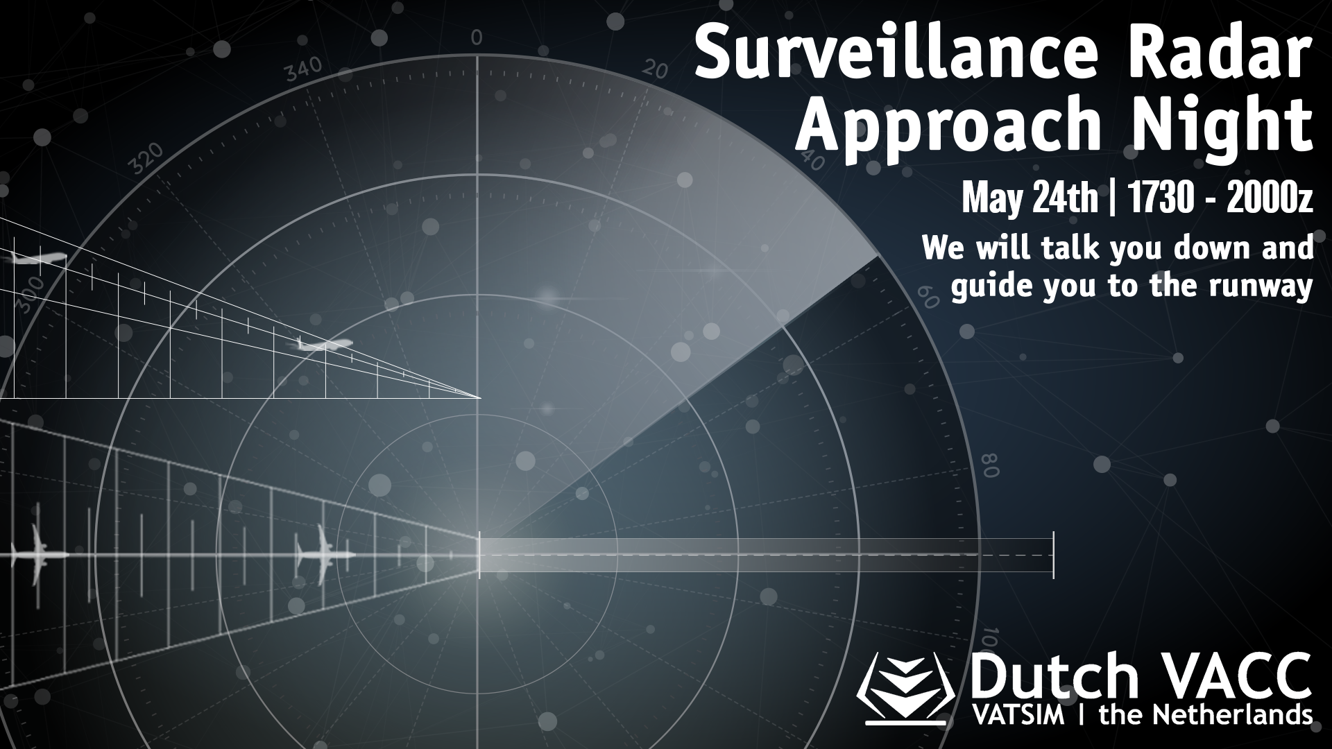 Surveillance Radar Approach Night - Virtual Norwegian Events