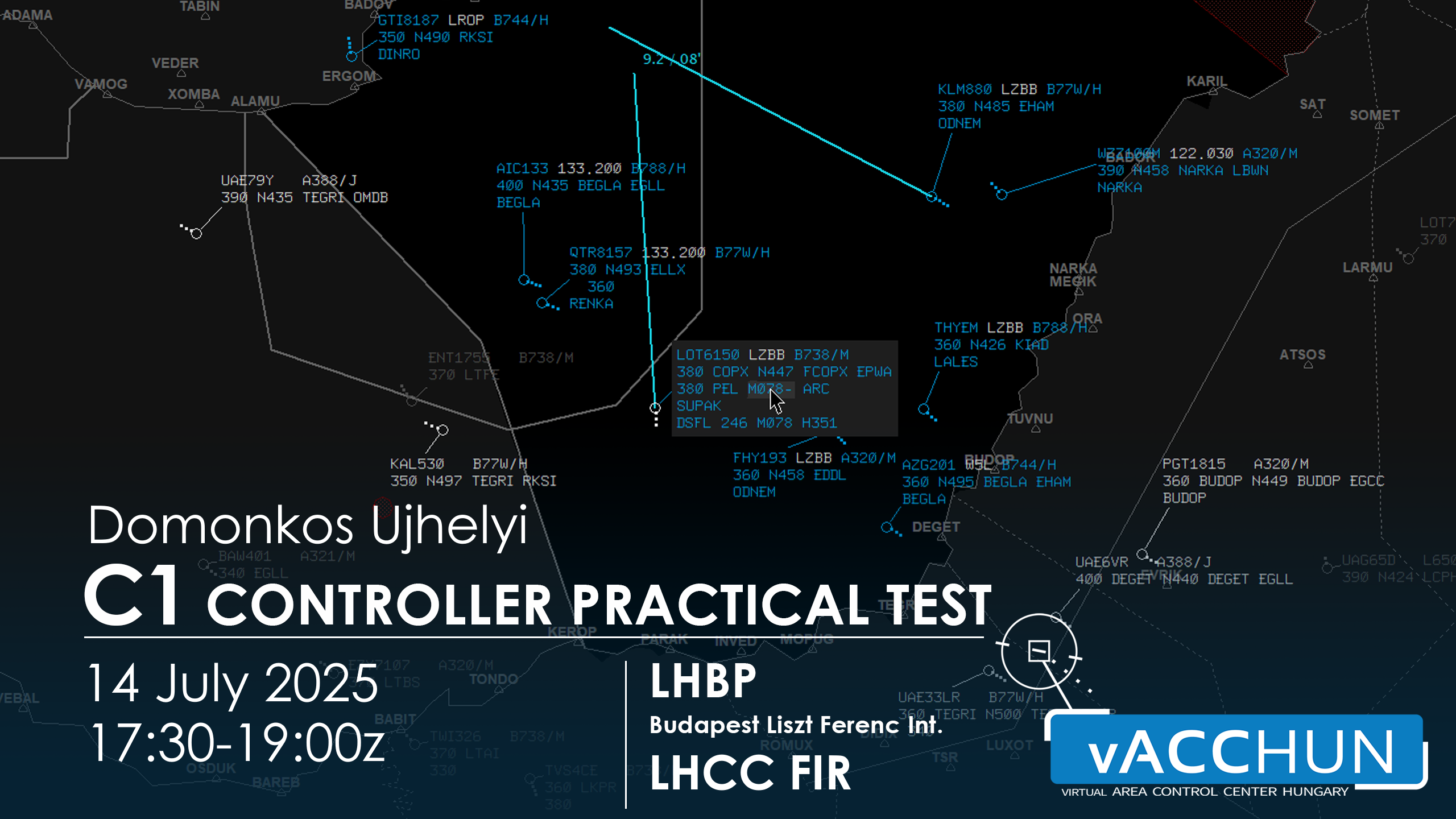 [LHCC_CTR] | C1 Exam - Virtual Norwegian Events