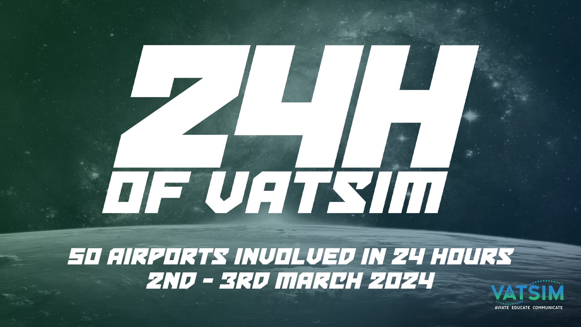 24 Hours of VATSIM - March 2024 - Virtual Norwegian Events