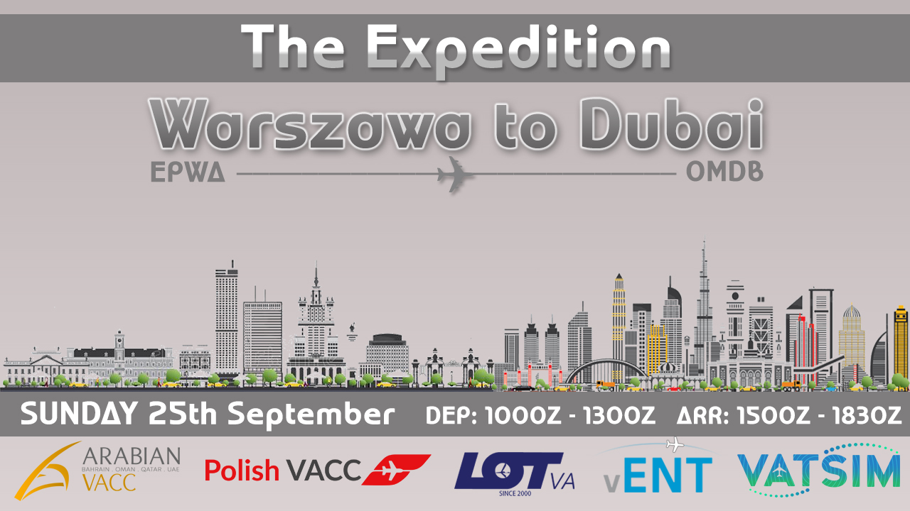 The Expedition - Warszawa to Dubai - Virtual Norwegian Events