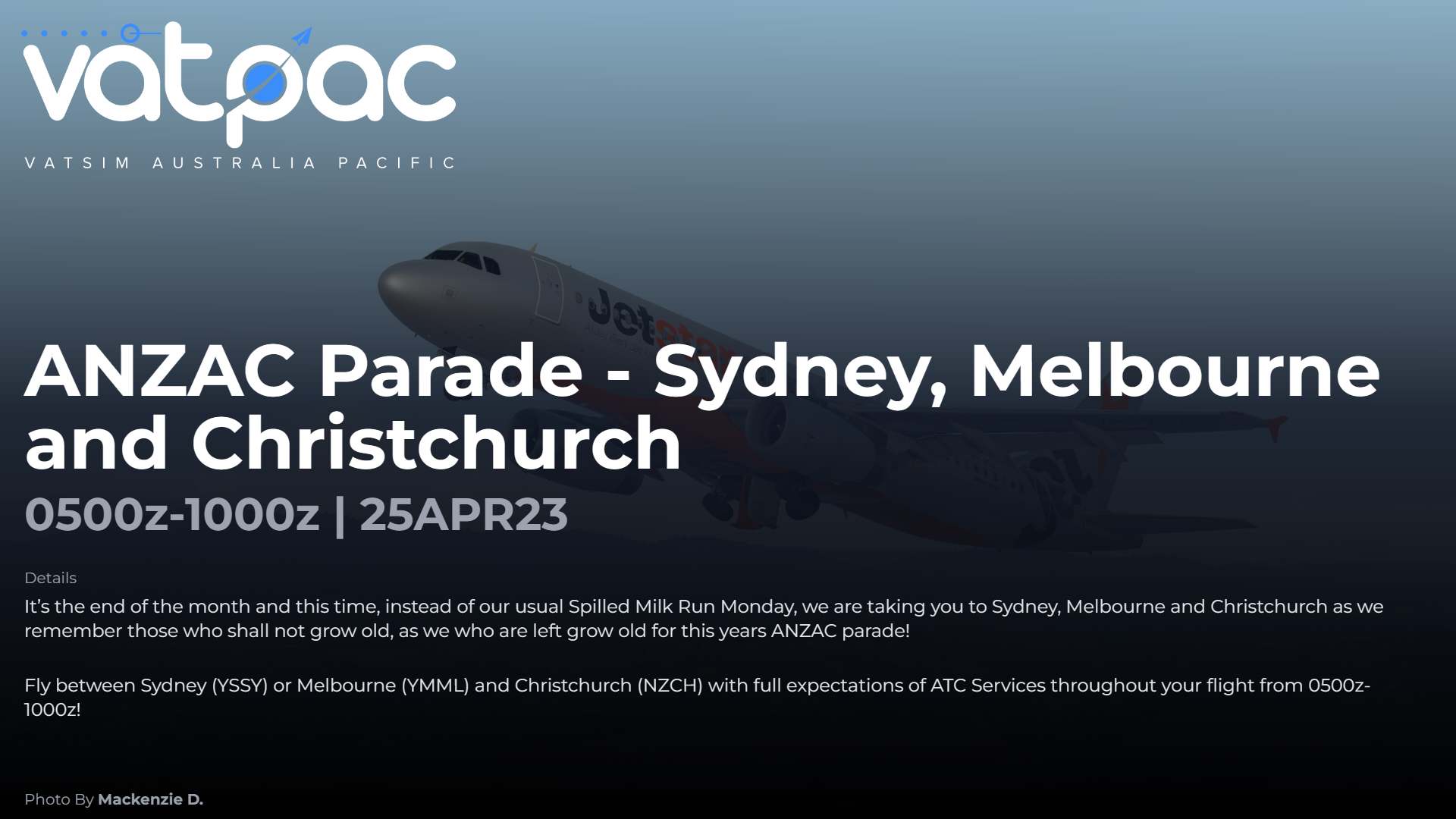 Event banner