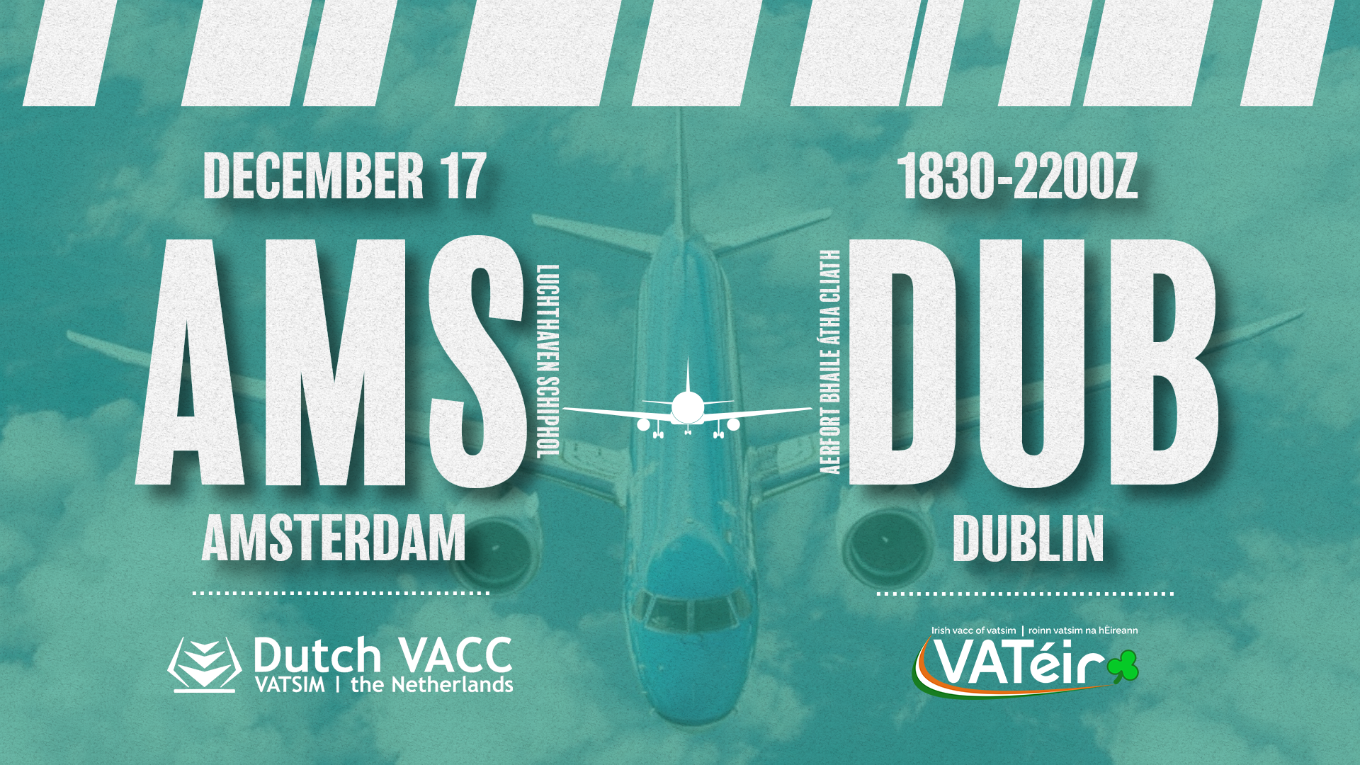 Amsterdam – Dublin City Shuttle - Virtual Norwegian Events
