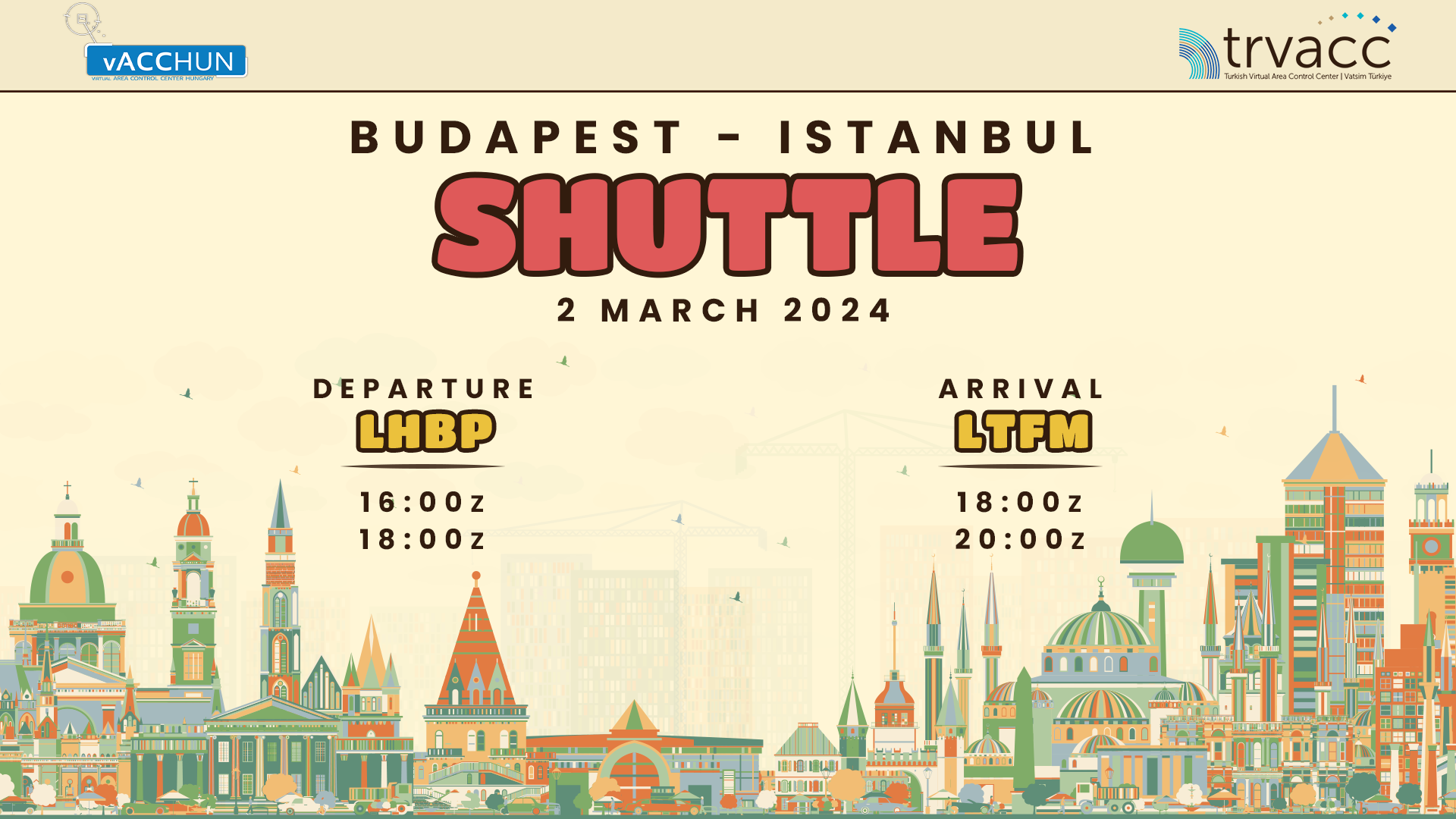 Budapest - Istanbul Shuttle - Virtual Norwegian Events