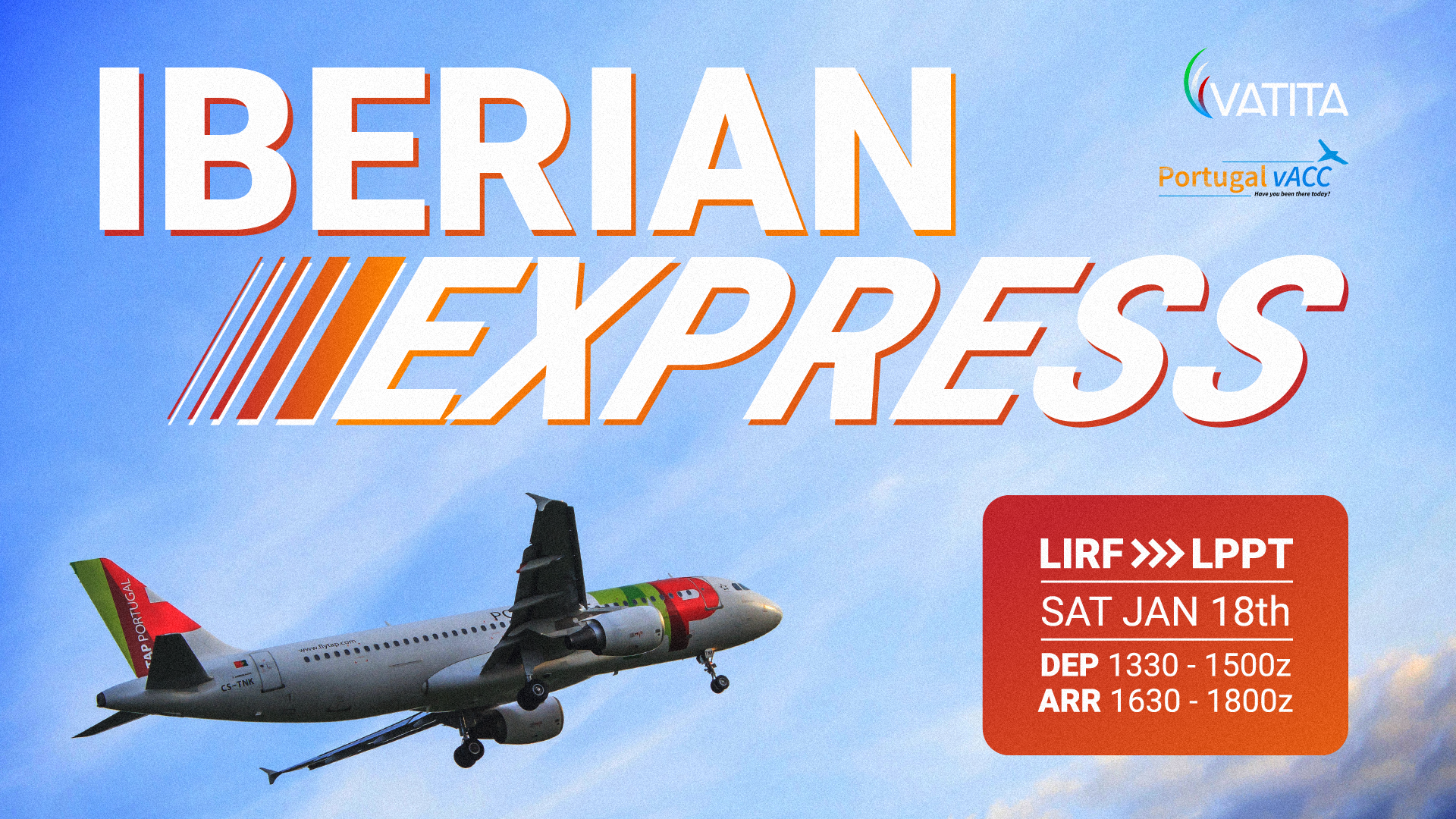 Iberian Express: LIRF to LPPT edition - Virtual Norwegian Events